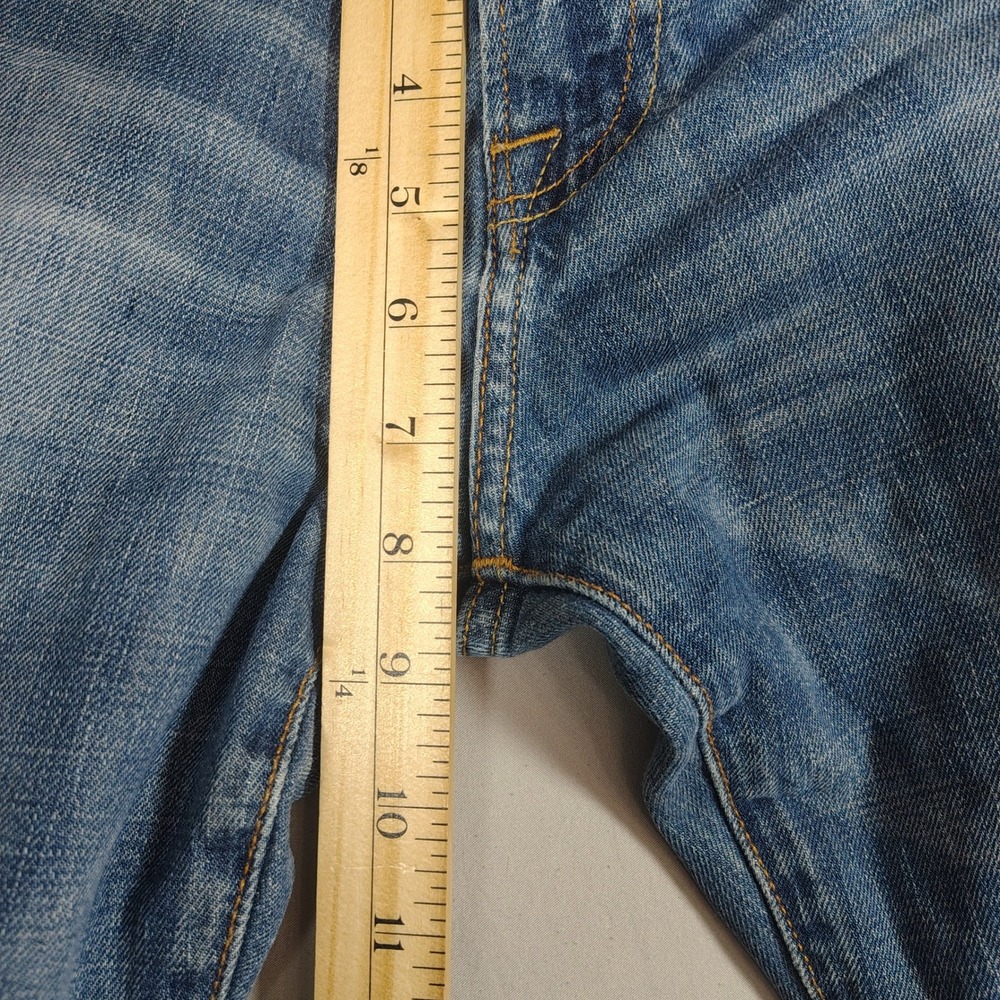 Lucky Brand 221 Original Straight Men 31x30 Blue Faded Denim Cotton Jeans - Picture 11 of 15